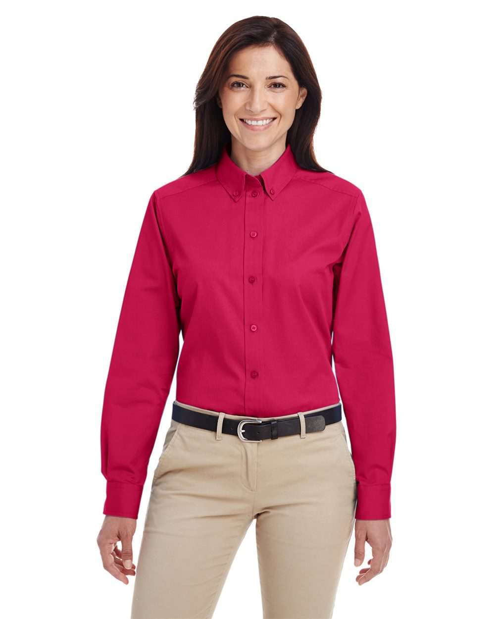 Harriton - Women's Foundation Cotton Twill Shirt with Teflon - M581W