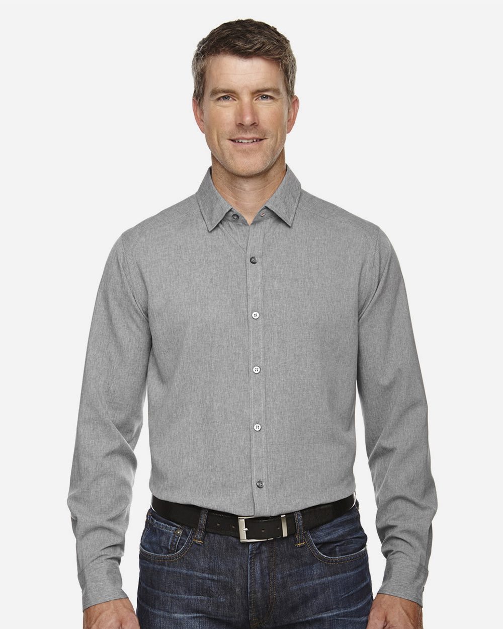 North End - Men's Melange Performance Shirt - 88802