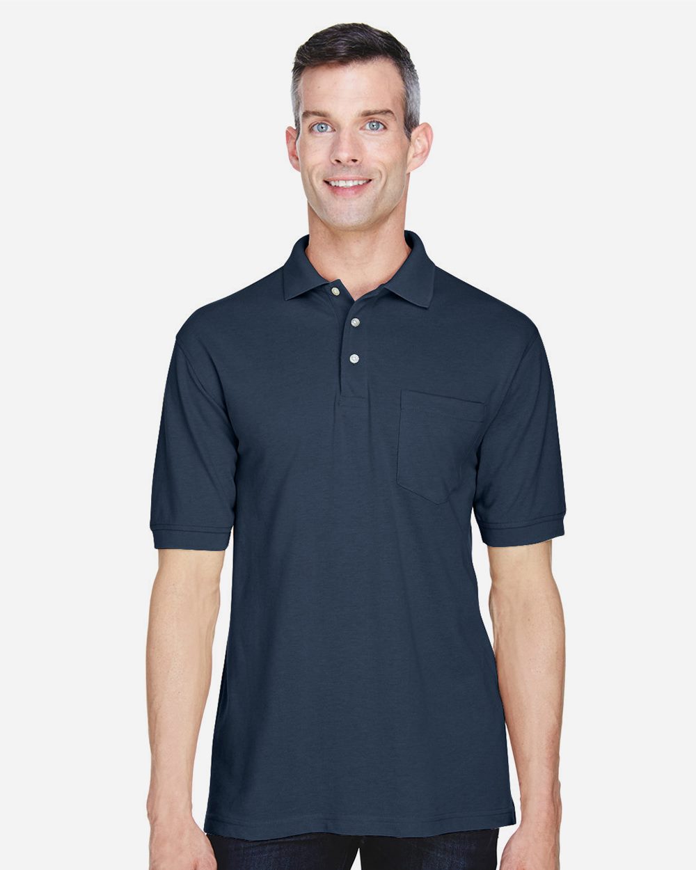 Harriton - Polo Easy Blend™ con bolsillo para hombre - M265P