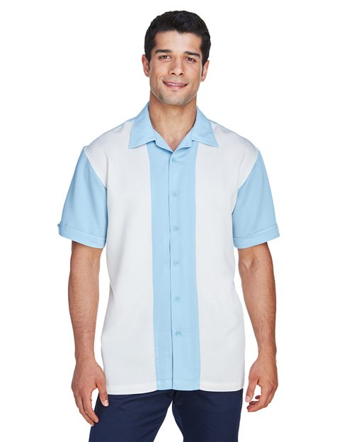 Harriton - Men's Two-Tone Camp Shirt - M575