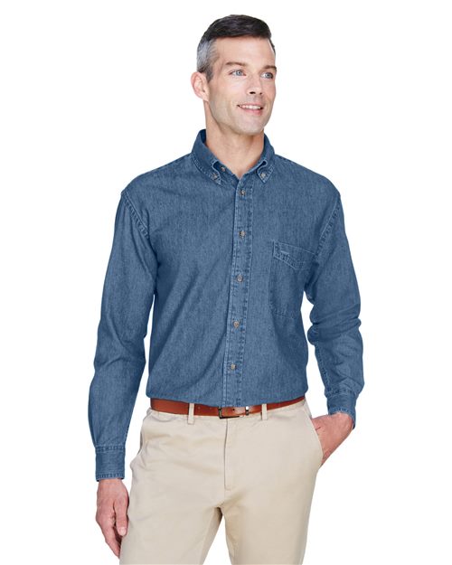 Harriton - Men's Tall Denim Shirt - M550T