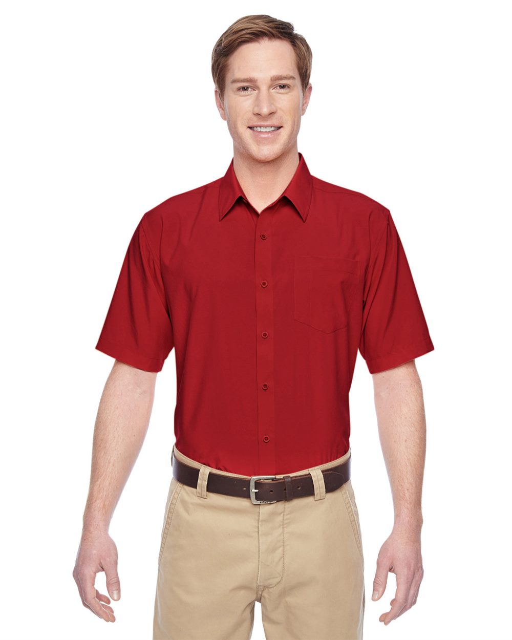 Harriton - Camisa deportiva de manga corta Paradise para hombre - M610S