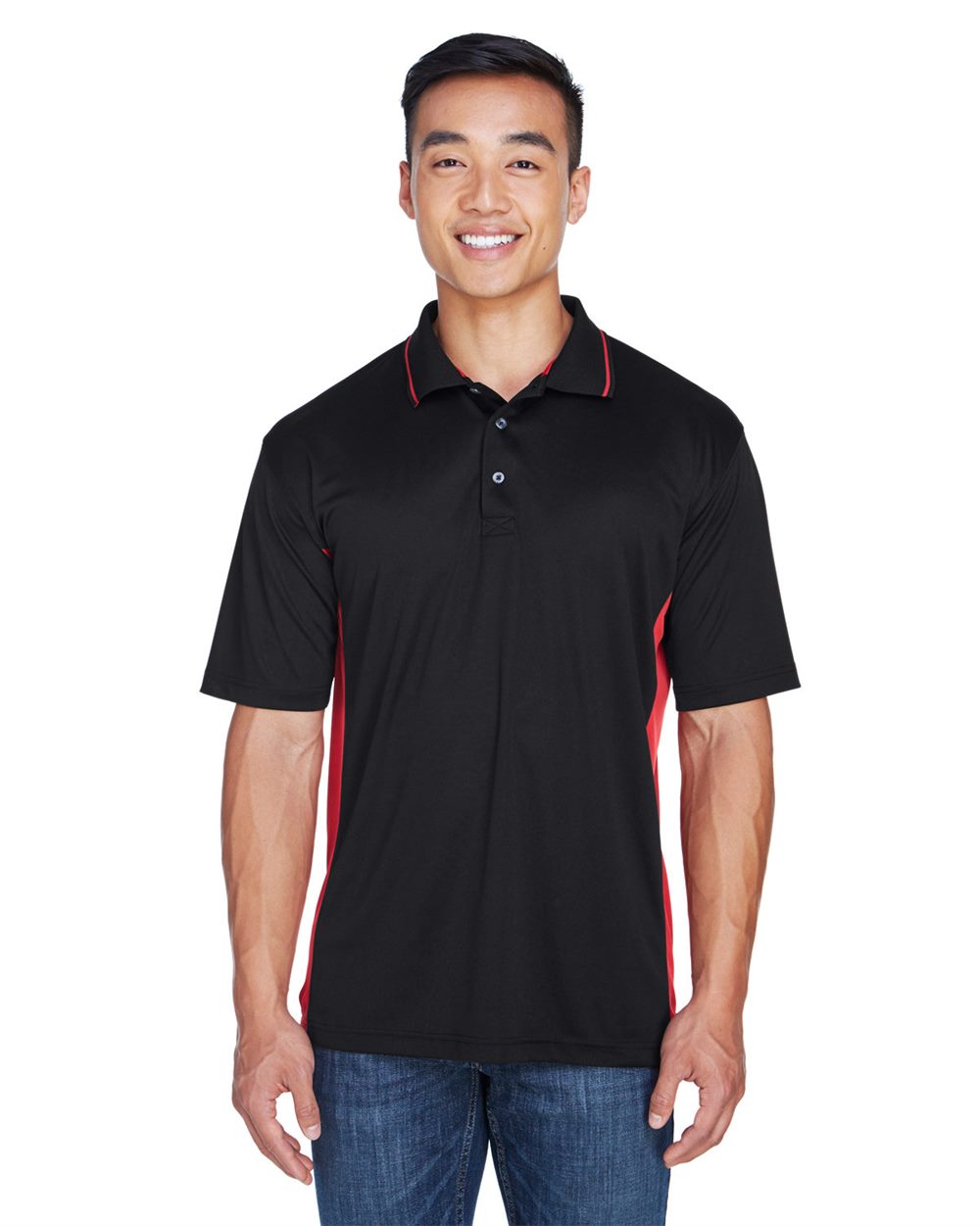 UltraClub - Men's Cool & Dry Sport Two-Tone Polo - 8406