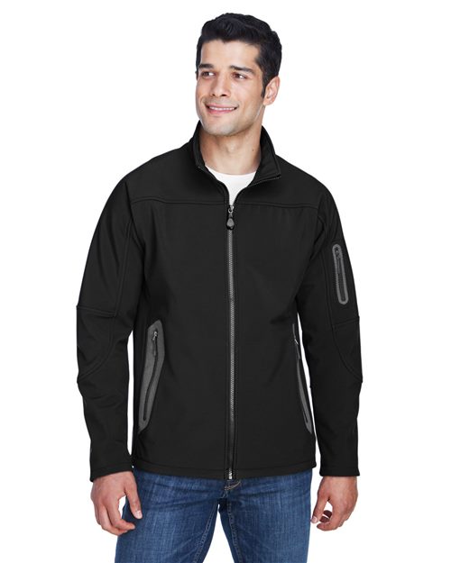 North End - Men's Three Layer Fleece Bonded Shell Technical Jacket - 88138