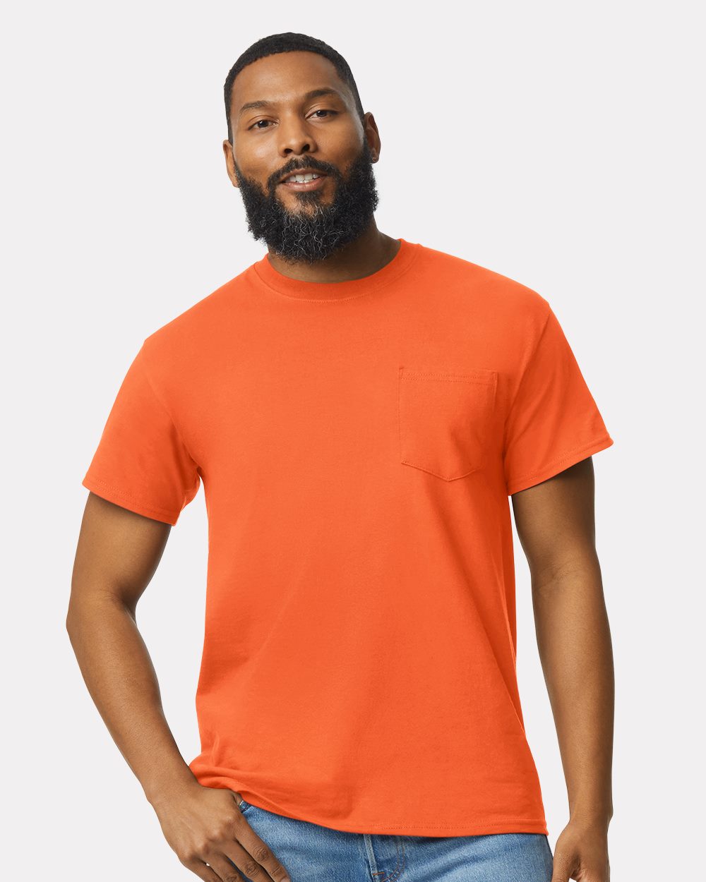 Gildan - Camiseta unisex de algodón ultrafino con bolsillo - 2300