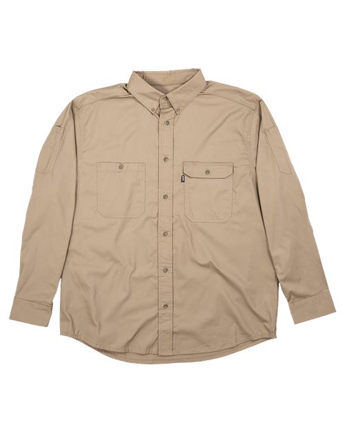 Berne Apparel - Men's Utility Lightweight Canvas Woven Dress Shirt - SH21