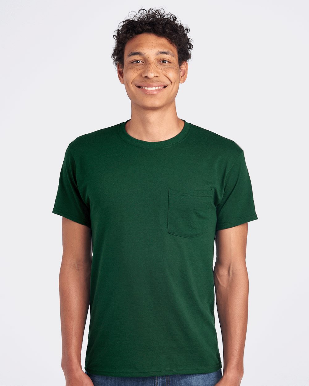JERZEES - Camiseta unisex Dri-Power® 50/50 con bolsillo - 29MPR