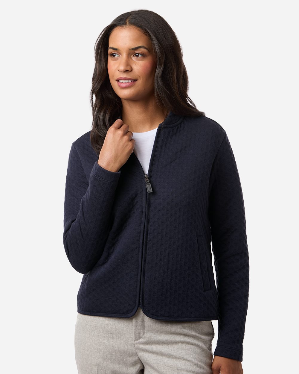 Devon & Jones - Women's Berkeley Textured Full-Zip Jacket - DG740W