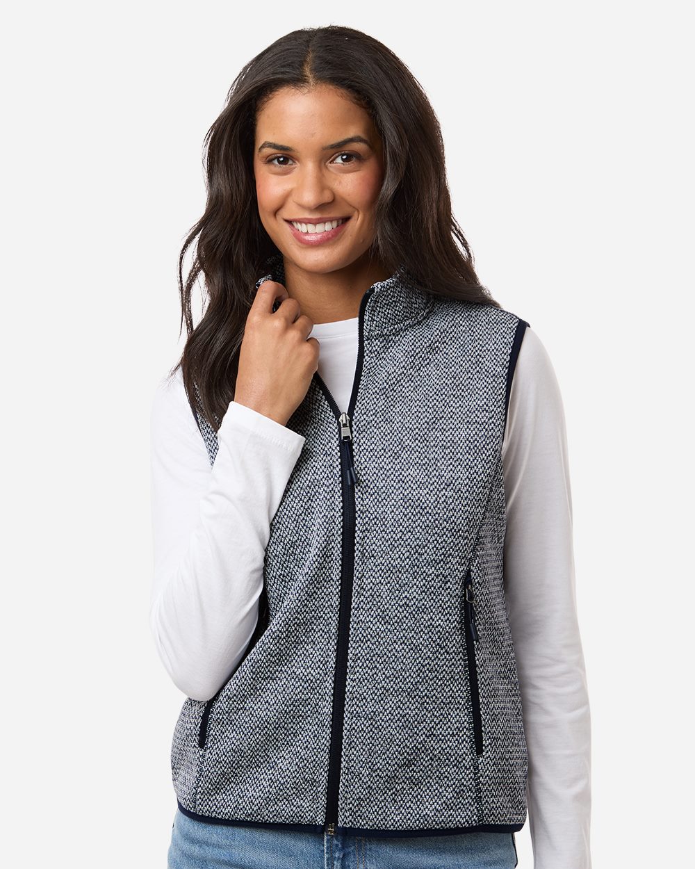 North End - Chaleco polar jacquard Jasper para mujer - NE731W