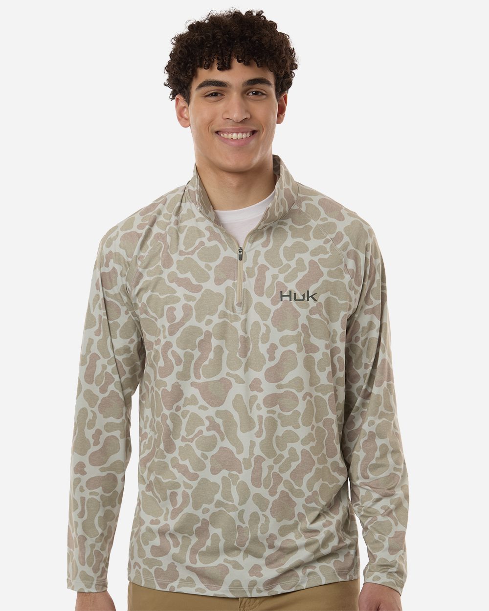 HUK - Men's Airweight KC Printed Quarter-Zip Pullover - H1200720