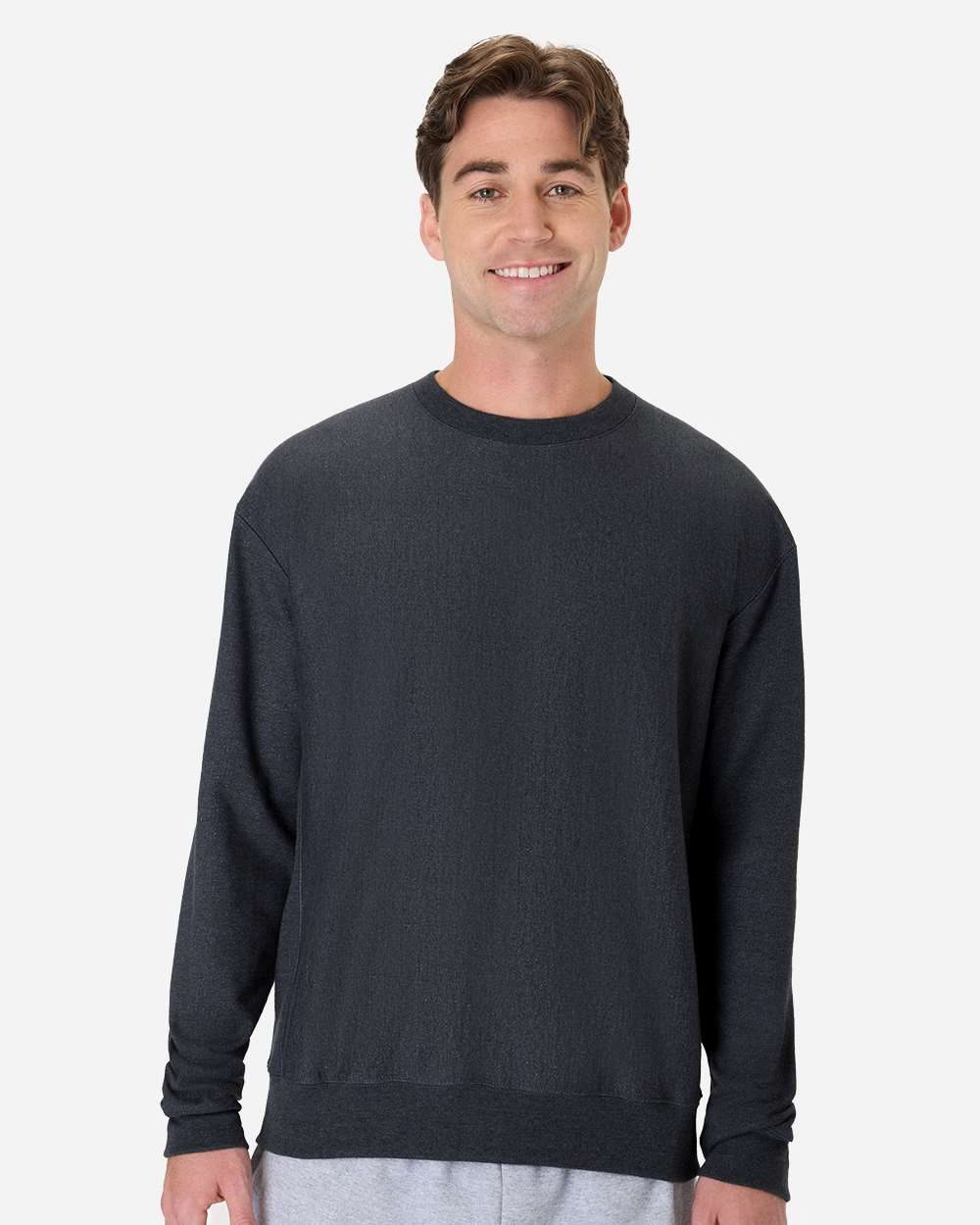 Hanes - Sudadera unisex Beefy® Sweats Premium de cuello redondo y peso pesado - OG600
