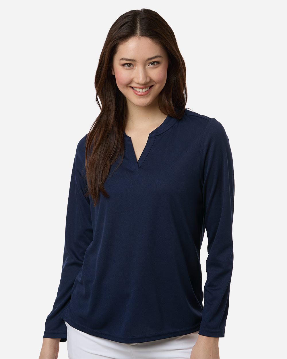 CORE365 - Polo piqué de manga larga Nova Performance para mujer - CE108LW