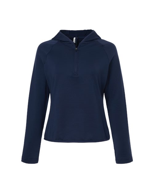 Equipo 365 - Sudadera con capucha y cremallera de un cuarto para mujer - TT200W