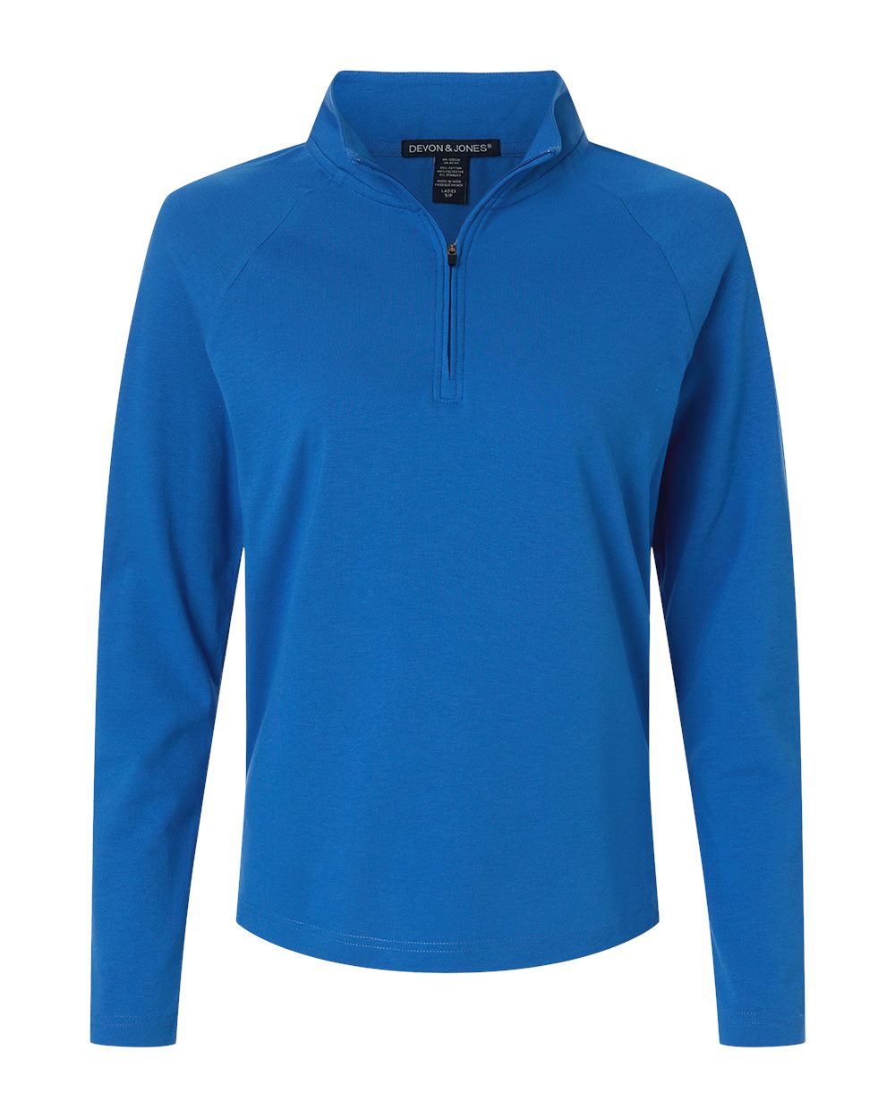 Devon & Jones - Women's Seaton Pebble Textured Quarter-Zip Pullover - DG402W