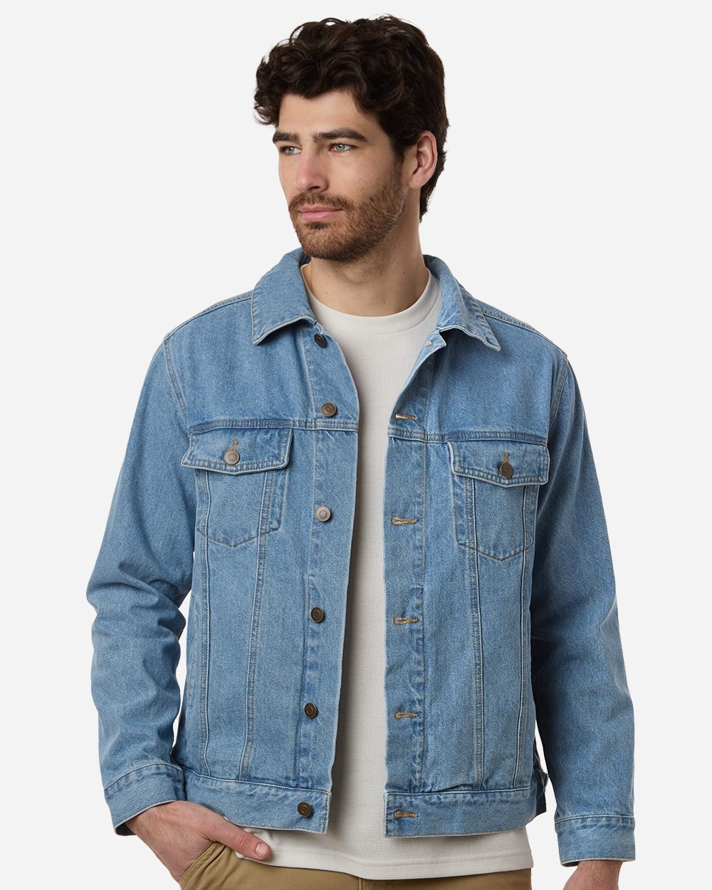 Harriton - Unisex Cooper Denim Jacket - M75