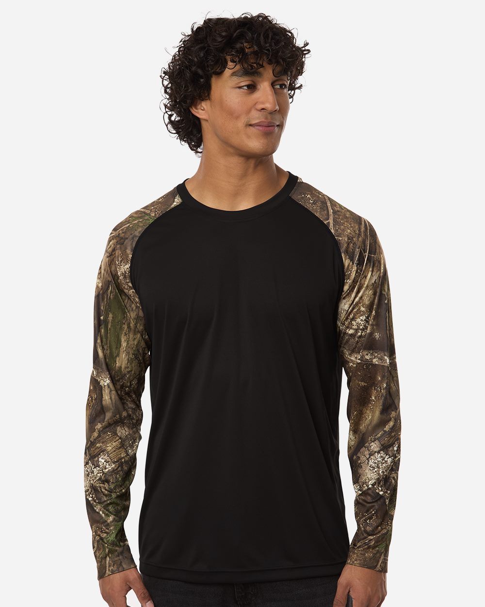 RealTree - Unisex Realtree® Performance Colorblocked Long Sleeve T-Shirt - RT3104