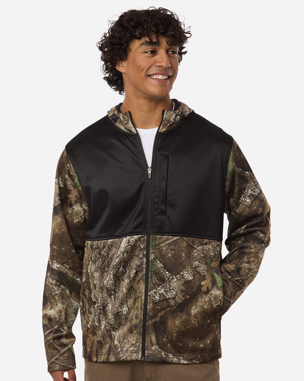 RealTree - Unisex Realtree® Performance Colorblocked Full-Zip Hooded Sweatshirt - RT5204