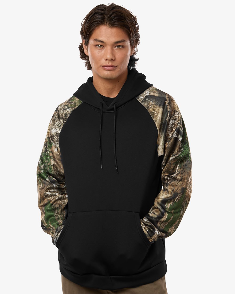 RealTree - Unisex Realtree® Performance Colorblocked Hooded Sweatshirt - RT5305