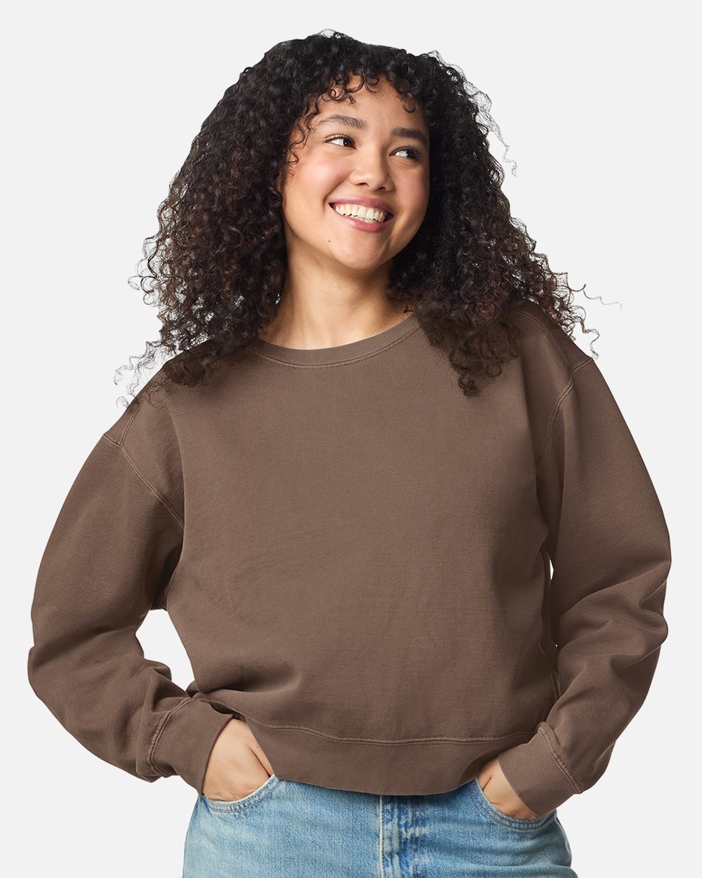 Comfort Colors - Women's Garment-Dyed Mid-Length Crewneck Sweatshirt - 1566L