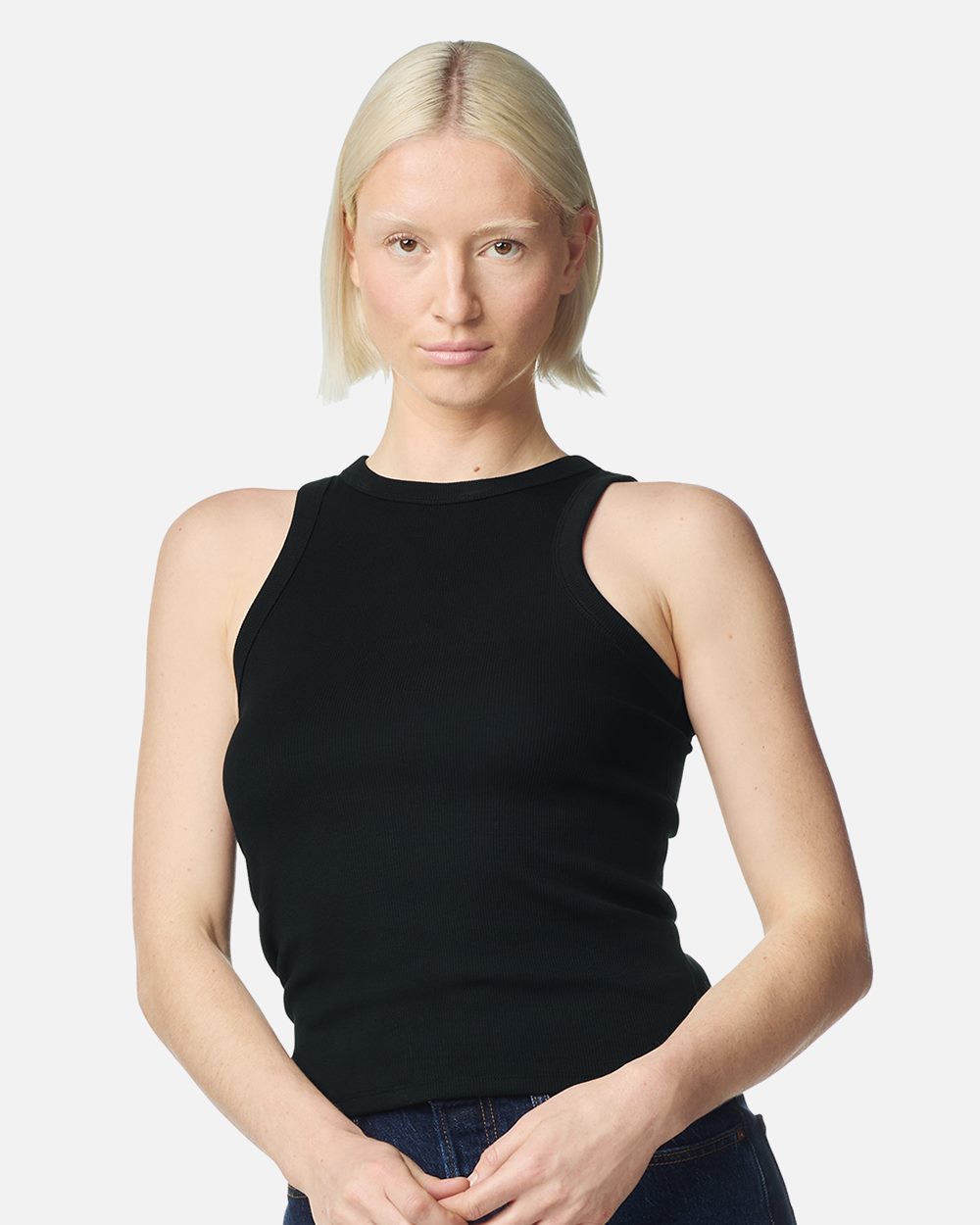 American Apparel - Women's Baby Rib Fitted Tank - BR2101