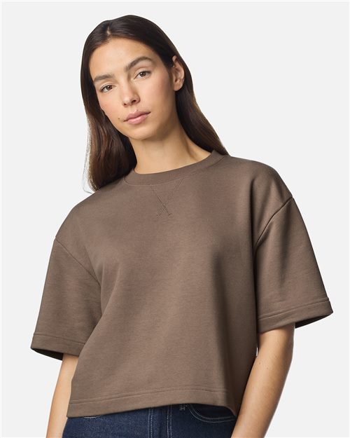 American Apparel - Women's French Terry Mid-Length Boxy Top - FTCB0