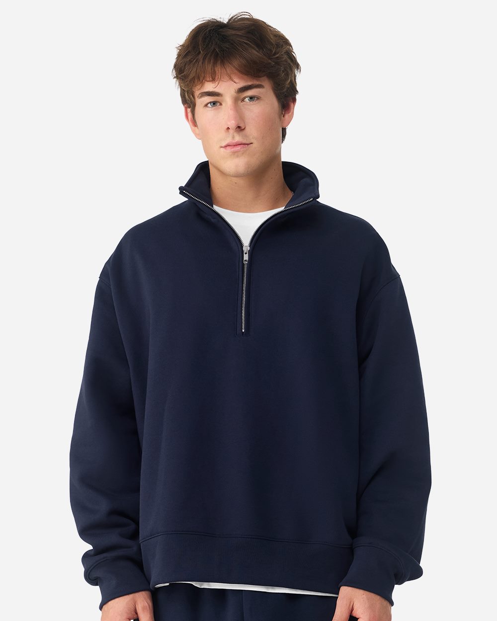 BELLA + CANVAS - Sudadera unisex con cremallera de un cuarto de 10 oz - 4740
