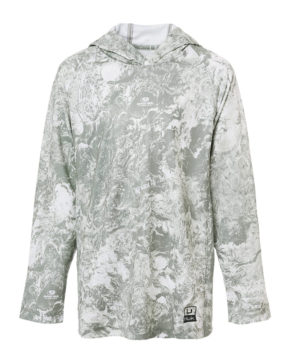 HUK - Youth Pursuit Mossy Oak Printed Hooded Long Sleeve T-Shirt - H712L003