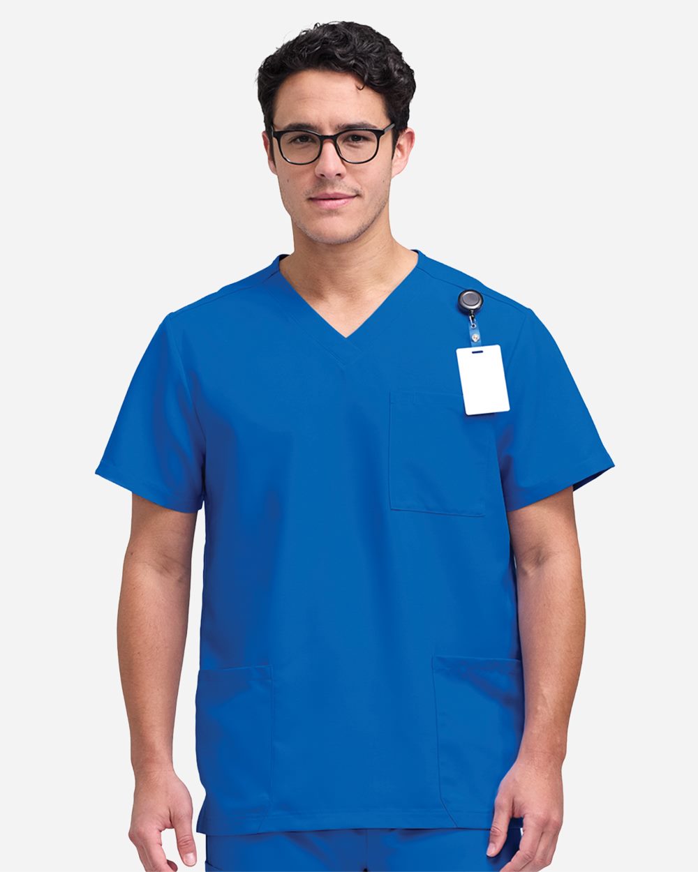 Hanes - Men's V-Neck 3 Pocket Scrub Top - HMB002