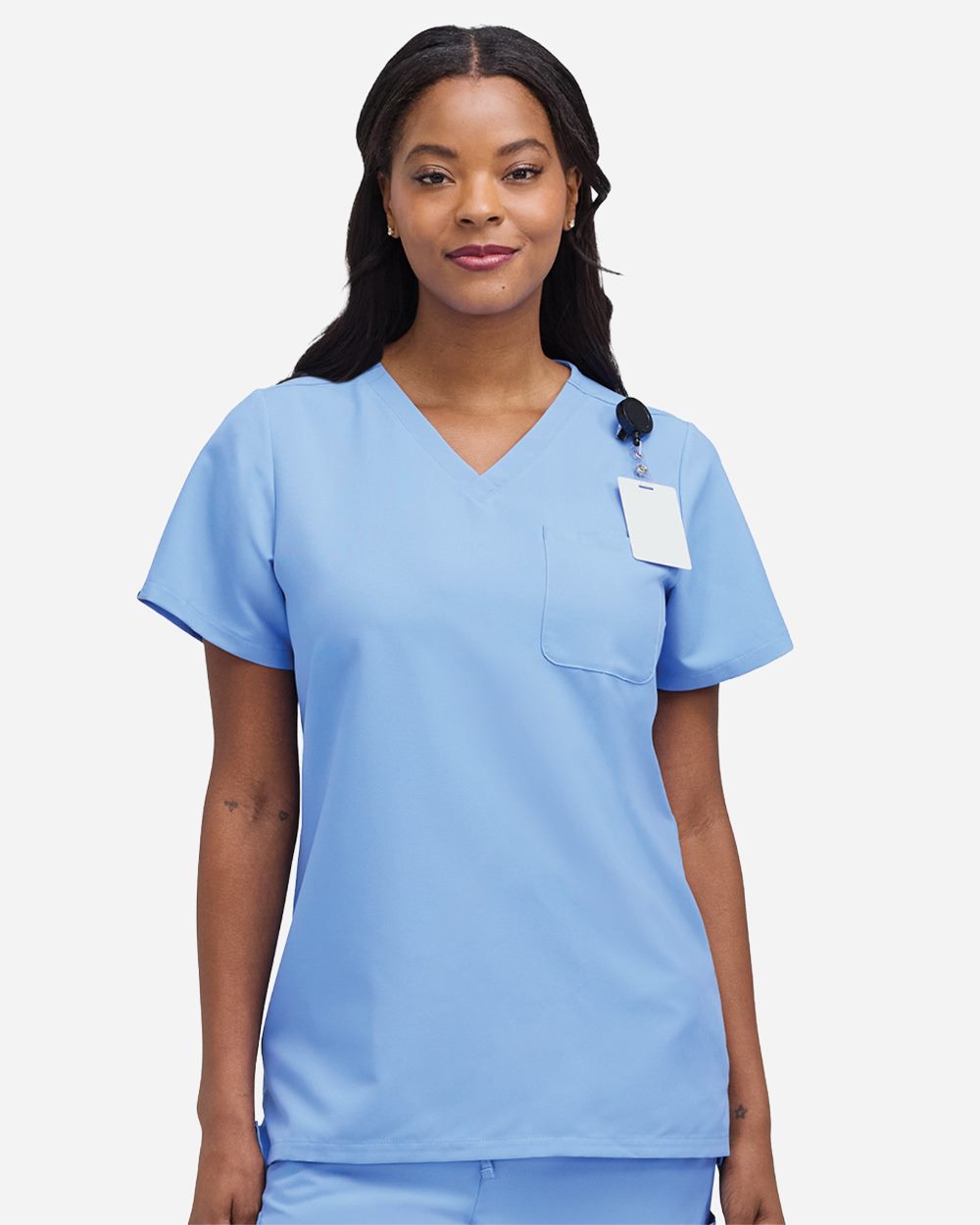 Hanes - Women's V-Neck 1 Pocket Scrub Top - HSB000