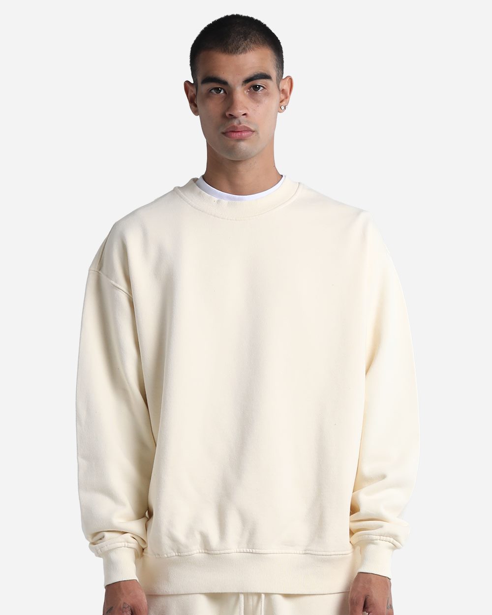 Shaka Wear - Sudadera de cuello redondo unisex Max Heavy Fleece teñida en prenda - SHGMC