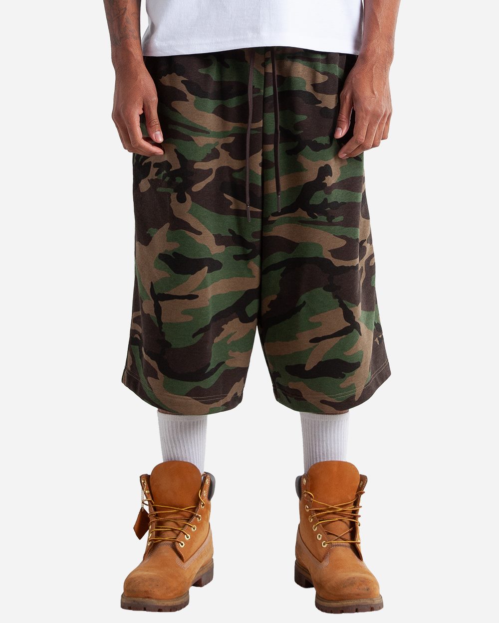 Shaka Wear - Pantalones Cortos Anchos de Felpa Unisex - SHLFBS