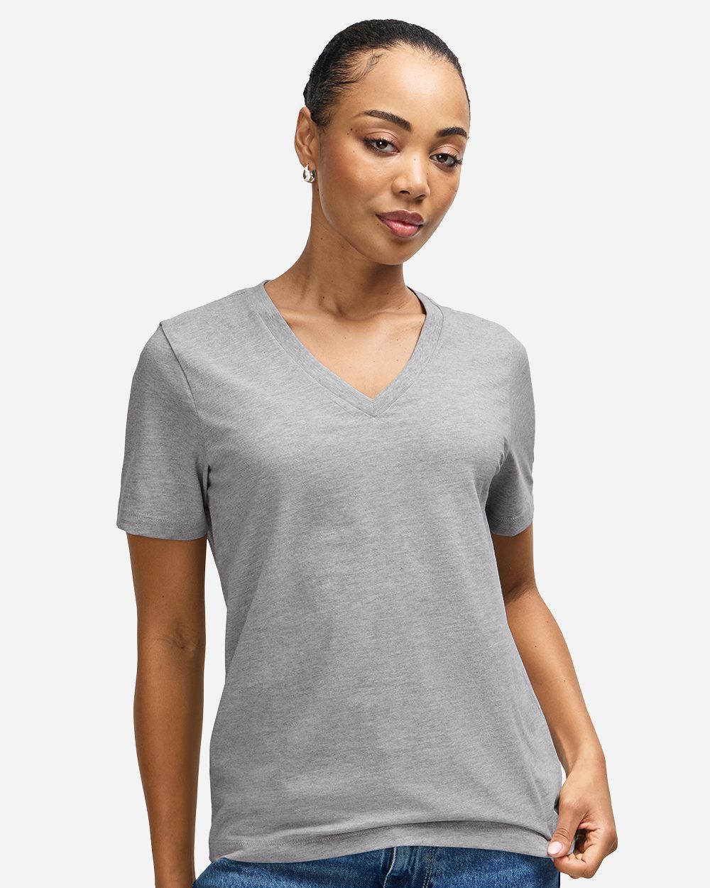 American Apparel - Women's Midweight V-Neck Tee - 58V2