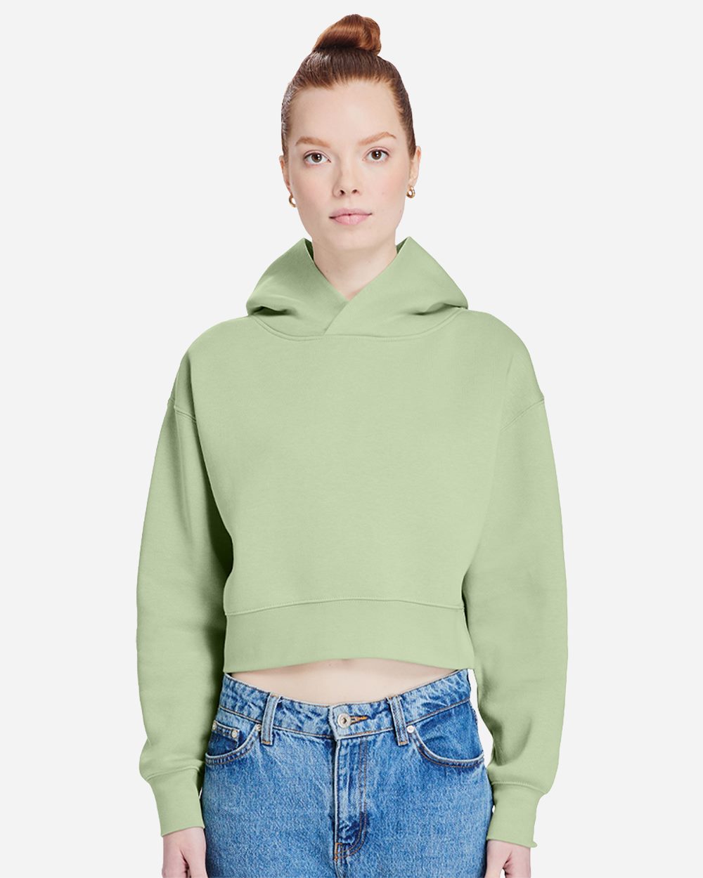 Lane Seven - Women's Relaxed Cropped Hoodie Sweatshirt - LS88001