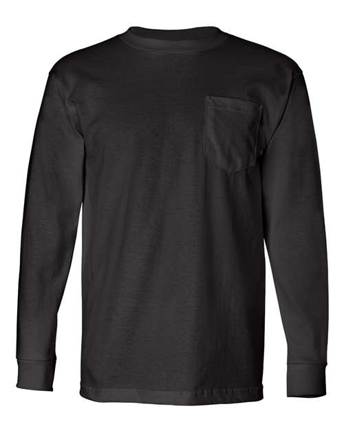 Bayside - Unisex USA-Made Long Sleeve Pocket T-Shirt - 8100