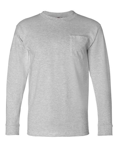 Bayside - Unisex USA-Made Long Sleeve Pocket T-Shirt - 8100