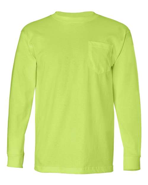 Bayside - Unisex USA-Made Long Sleeve Pocket T-Shirt - 8100