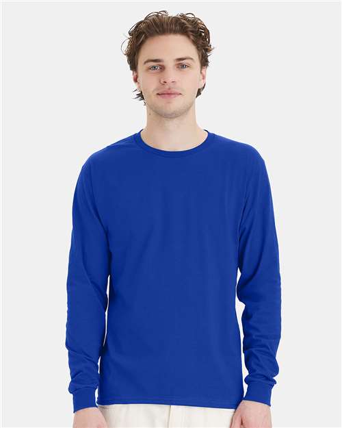 Hanes - Camiseta de manga larga Essential-T - 5286