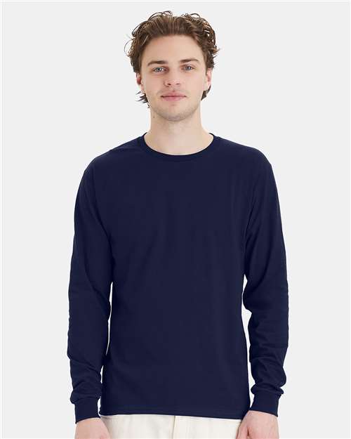 Hanes - Camiseta de manga larga Essential-T - 5286