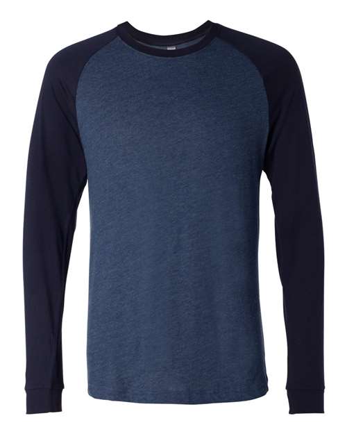 BELLA + CANVAS - Camiseta de béisbol de manga larga para hombre - 3000