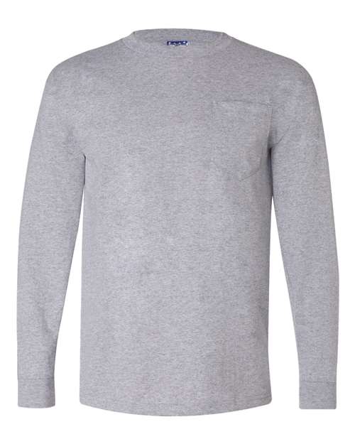 Bayside - Unisex Union-Made Long Sleeve Pocket T-Shirt - 3055