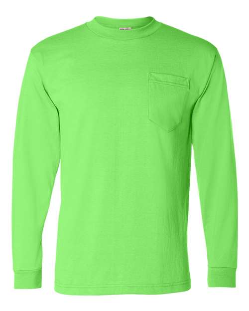 Bayside - Unisex USA-Made 50/50 Long Sleeve Pocket T-Shirt - 1730
