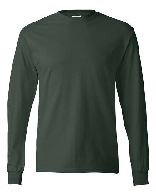 Hanes - Camiseta de manga larga auténtica - 5586
