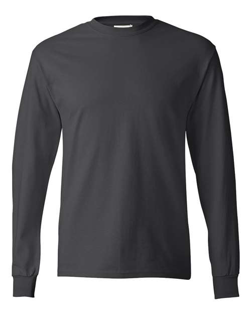 Hanes - Camiseta de manga larga auténtica - 5586