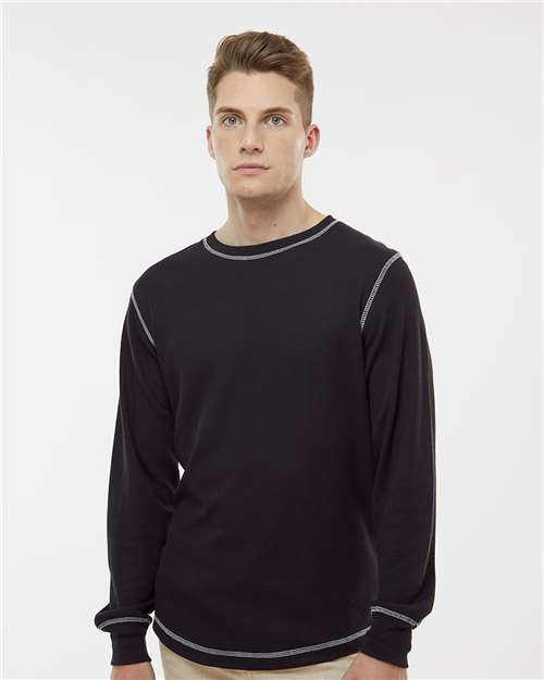 J. America - Men's Vintage Thermal Long Sleeve T-Shirt - 8238
