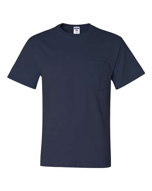 JERZEES - Camiseta unisex Dri-Power® 50/50 con bolsillo - 29MPR