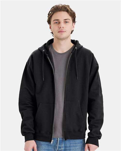 Hanes - Sudadera unisex con capucha y cremallera completa Ultimate Cotton® - F280