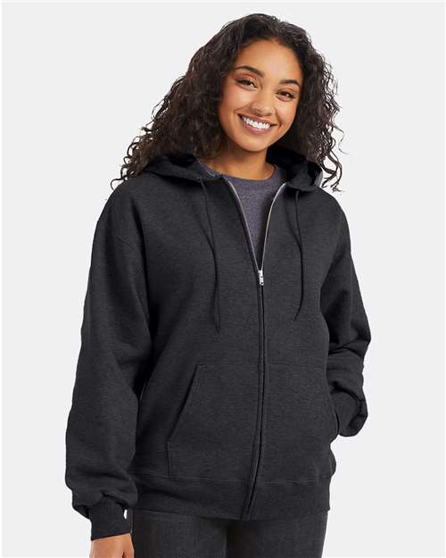 Hanes - Sudadera unisex con capucha y cremallera completa Ultimate Cotton® - F280