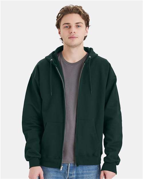 Hanes - Sudadera unisex con capucha y cremallera completa Ultimate Cotton® - F280