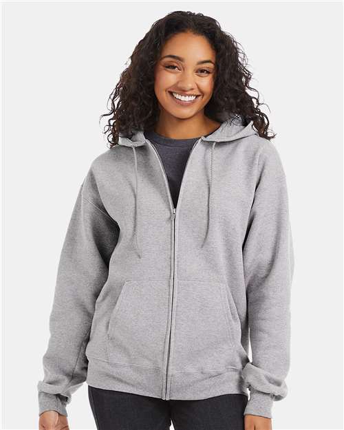 Hanes - Unisex Ultimate Cotton® Full-Zip Hooded Sweatshirt - F280