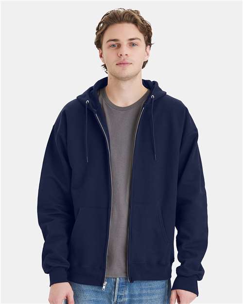 Hanes - Sudadera unisex con capucha y cremallera completa Ultimate Cotton® - F280